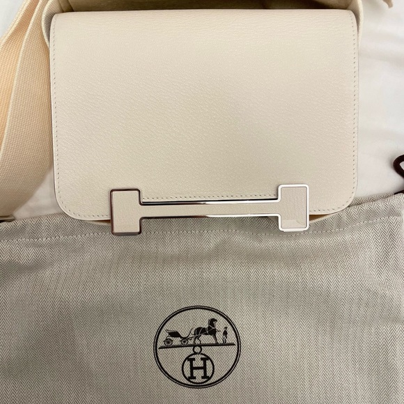 Hermes Geta Bag Nata/Nata. Purchased in August with U stamp - Picture 5 of 5